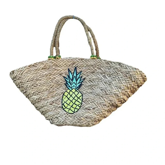 Pineapple Straw Tote bag - Picture 1 of 5